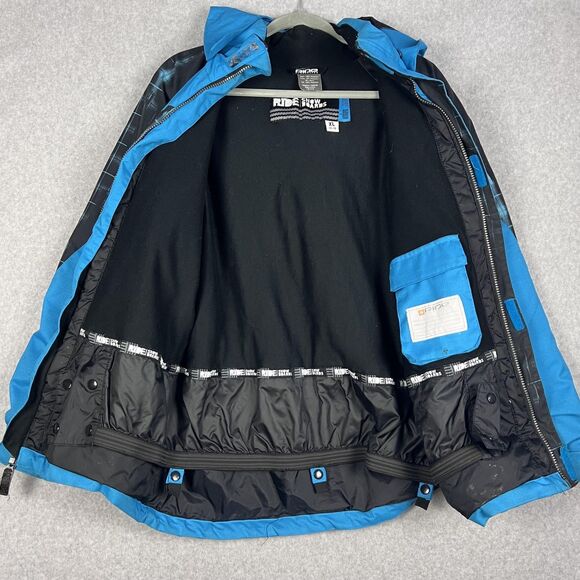 Ride Snowboards Jacket Youth XL 14-16 Blue Black Hydrapel Boys Girls Winter Ski - Picture 4 of 16
